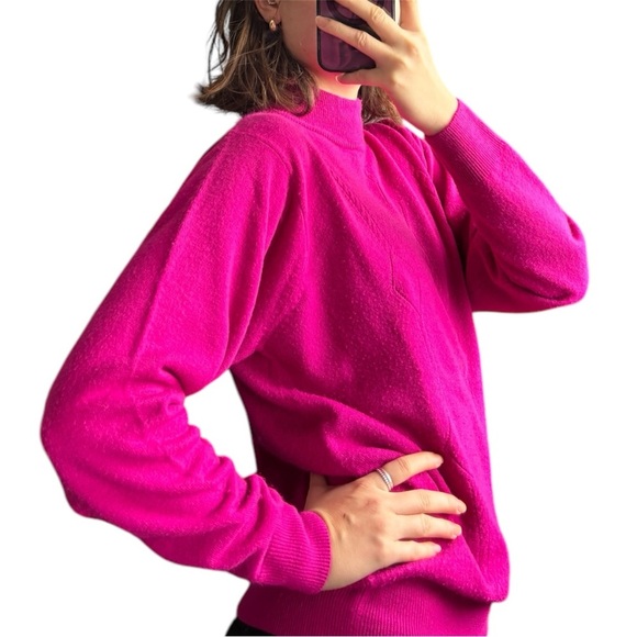 Vintage Sears Mockneck Sweater M - Picture 5 of 6